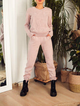 Load image into Gallery viewer, Knitted Two-piece Pant Suit Set for Women
