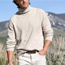 Load image into Gallery viewer, Men&#39;S Casual Solid Color High Neck Long Sleeve Sweater

