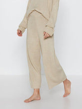 Load image into Gallery viewer, Women&#39;S Solid Color Casual Round Neck Long Sleeve Two-Piece Suit
