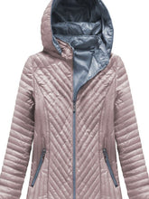 Load image into Gallery viewer, Warm Solid Color Pocket Zipper Hooded Cotton Jacket
