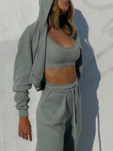 Load image into Gallery viewer, Three-Piece Suit Casual Hooded Jacket
