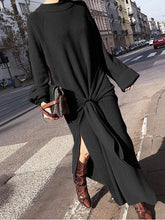 Load image into Gallery viewer, Fashion Round Neck Loose Lace Knitted Dress
