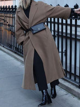 Load image into Gallery viewer, Fashion Casual Lapel Long Sleeve Solid Color Coat
