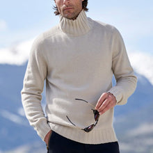 Load image into Gallery viewer, Men&#39;S Casual Solid Color High Neck Long Sleeve Sweater
