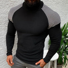 Load image into Gallery viewer, Men&#39;S Stitching Contrast Striped Sweater
