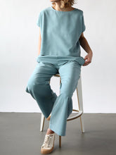 Load image into Gallery viewer, Simple Casual Loose Top Pants Suit
