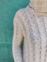 Load image into Gallery viewer, Autumn And Winter Warm High-Neck Twist Women&#39;S Knitted Long Dress
