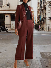 Load image into Gallery viewer, Women&#39;s Two-piece Solid Color Casual Suit
