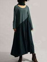 Load image into Gallery viewer, Fashion Color Matching Loose Dress
