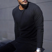 Load image into Gallery viewer, Men&#39;s Fashion Solid Color Round Neck Sweater
