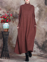 Load image into Gallery viewer, Retro Solid Color Comfortable Women&#39;S Sweater Dress
