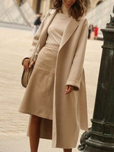 Load image into Gallery viewer, Women&#39;S Fashion Casual Solid Color Woolen Coat
