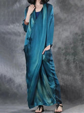 Load image into Gallery viewer, Long Sleeve Loose Solid Color Casual Dress
