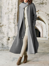 Load image into Gallery viewer, Elegant Long-Sleeved Comfortable Scarf Warm Coat
