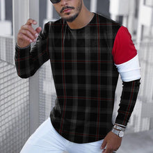 Load image into Gallery viewer, Fashion Casual Round Neck Patchwork Long Sleeve Men&#39;S T-Shirt
